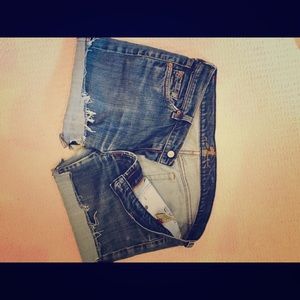 7 for all mankind Jean Cut off shorts 32